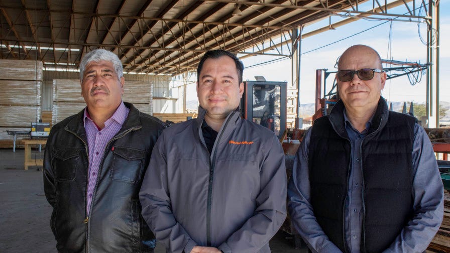 De izquierda a derecha: Luis Anchondo, Carlos Rodríguez y Javier Palacios.